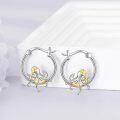 wholesale 925 Sterling Silver Gold Plated Octopus Hoop Earrings - Christmas Gift for Her-0-3