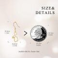 wholesale 14K Gold CZ Sunflower Infinity Drop Leverback Earrings Gift Set-0-3