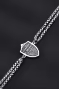 TOUPOP Sterling Silver St Michael Bracelet Religious Protection Jewelry-0-3
