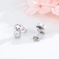 wholesale 925 Sterling Silver Cutie Puppy Stud Earrings for Women - Dog Lover Gift Idea-0-3