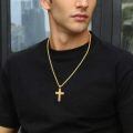 wholesale Gold 925 Sterling Silver Cubic Zirconia-Cut Cross Pendant Catholic Religious  for Men Women-0-2