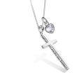 wholesale 925 Sterling Silver Cross Pendant With Blue Opal And Philippians Inscription-0-32