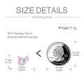 wholesale 925 Sterling Silver Pink Axolotl Stud Earrings - Kawaii  for Girls and Women-0-3