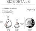 wholesale 925 Sterling Silver Heart Pendant Necklaces Big Sister Little Sister Matching Set Gift for Mother Daughter Wife-0-3