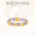 wholesale 18kt Gold Plated Sterling Silver Jade Bracelet for Women Fine Jewelry Gift-0-9