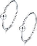 wholesale 925 Sterling Silver Gold Black Rose Plated Hypoallergenic Tiny Huggie Hoop Earrings 8mm Diameter-0-5