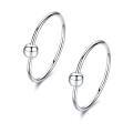 wholesale 925 Sterling Silver Gold Black Rose Plated Hypoallergenic Tiny Huggie Hoop Earrings-0-4
