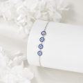 wholesale 925 Sterling Silver Blue Evil Eye Bracelet - Greek Turkish Protection s for Women-0-3