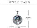 wholesale 925 Sterling Silver Scarab Eye of Horus Pendant Necklace for Women and Men-0-5