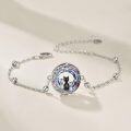 wholesale 925 Sterling Silver Cat Family Locket Bracelet Gift for Women Girls Sisiter Lover Jewelry Present Idea-0-3