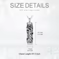 TOUPOP Sterling Silver Tree Of Life Urn Necklace For Ashes Memorial Jewelry-0-5