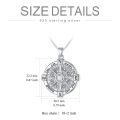 TOUPOP Sterling Silver Sunflower Cremation Pendant Necklace for Ashes Memorial Jewelry-0-3