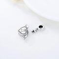 wholesale 925 Sterling Silver Heart Photo Charm with Wings Cremation Keepsake Urn for Ashes Bracelet Necklace Gift for Women-0-3