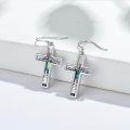 wholesale 925 Sterling Silver Cross Mountain Tree Drop Earrings for Women-0-2