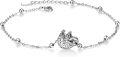 wholesale 925 Sterling Silver Sloth Charm Anklet for Women Girls Minimalist Animal  6-8 Adjustable Chain Length-0-0