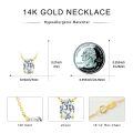 wholesale 14k Oval Lab Diamond Pendant Necklace Wholesale With Elegant Gold Chain Design-0-2