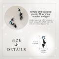 wholesale 925 Sterling Silver Star Cat Dangle Drop Stud Earrings  for Women Girls-0-5