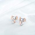 wholesale 925 Sterling Silver Hypoallergenic Unicorn Cat Axolotl Stud Earrings-0-1
