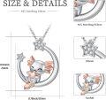 wholesale 925 Sterling Silver Axolotl Moon Star Pendant Necklace for Girls Gifts-0-3