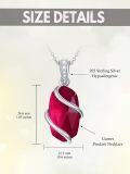 wholesale Sterling Silver Gemstone Dainty Pendant Necklace for Women Mom Gift-0-115