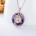 wholesale Sterling Silver Crystal Evil Eye Tree of Life Pendant Necklace - Gold Plated-0-27