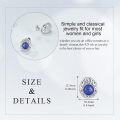 wholesale Sterling Silver Natural Stone Filigree Stud Earrings Christmas Gifts-0-28