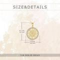 wholesale 14K Gold Celestial Sun Moon Star Pendant Necklace for Women-0-3