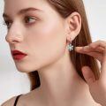 wholesale 925 Sterling Silver Snowflake Drop Earrings With Opal And Cubic Zirconia For Women-0-4