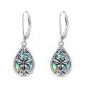 wholesale 925 Sterling Silver Bee Drop Earrings Wholesale With Iridescent Inlay-0-0