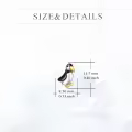 wholesale 925 Sterling Silver Penguin Stud Earrings-0-3