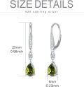 wholesale 925 Sterling Silver Blue Austrian Crystal Pear Drop Leverback Earrings for Women's Gifts-0-53