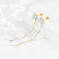 wholesale 14K Gold Freshwater Pearl Drop Dangle Earrings for Women Gift Ideas-0-1