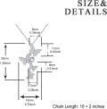 wholesale 925 Sterling Silver CZ Butterfly Pendant Necklace w/ Austrian Crystal Accents & Extender Chain (18+2)-0-4