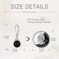 wholesale 925 Sterling Silver Dangle Earrings Wholesale With Black Onyx Stones Elegant Design-0-4