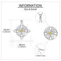 wholesale 925 Sterling Silver Moissanite Witches Knot Necklace Witch Jewelry for Women-0-69