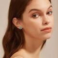 wholesale 925 Sterling Silver & Natural Turquoise Stud Earrings for Women, Minimalist 6mm Ball Design, Hypoallergenic, Gift Box-0-3