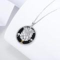 wholesale 925 Sterling Silver Gemini Zodiac Sign Black Onyx Gemstone Pendant Necklace for Women Men s-0-4