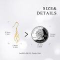 wholesale 14K Gold Twist Design Freshwater Pearl Drop Dangle Earrings for Women Gift-0-5