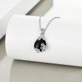 wholesale 925 Sterling Silver Moss Agate Teardrop Pendant Necklace for Women-0-54