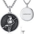 wholesale 925 Sterling Silver Viking Raven Pendant Necklace  for Men - Nordic Mythology Jewelry-0-0