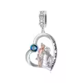 wholesale 925 Sterling Silver Family Love Charm Bracelet Wholesale for Daughter Mother Lover - Birthday Valentine's Day Gifts-0-4