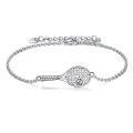 wholesale 925 Sterling Silver Tennis Racket Bracelet for Women Men Sports Lover Gifts-0-0