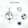 wholesale 925 Sterling Silver 12 Birthstone Tree of Life Pendant Necklace for Women-0-2