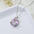 wholesale TOUPOP Flamingo Gifts For Women S925 Sterling Silver Flamingo Necklace Pendant With Purple Crystal Flamingo Lovers Jewelry Gifts For Women Girlfriend Birthday Christmas -0-5