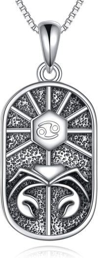 wholesale 925 Sterling Silver Cancer Zodiac Pendant Necklace for Women-Cancer (6.22-7.22)