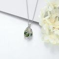 wholesale 925 Sterling Silver Tree Of Life Turquoise Teardrop Pendant Necklace For Women-0-2