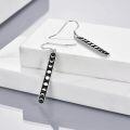 wholesale 925 Sterling Silver Black Onyx Moon Phase Drop Dangle Earrings for Women and Girls Birthdays Gifts-0-1