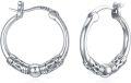 wholesale 925 Sterling Silver Bali Style Oxidized Small Round Huggies Hoop Earrings for Women's  Ideas-0-0