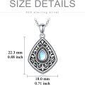 wholesale Sterling Silver Vintage Filigree Necklace w Malachite Turquoise Moonstone Opal Lapis Lazuli Pendant-0-14
