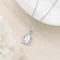 wholesale 925 Sterling Silver Squirrel Apple Charm Pendant Necklace for Girls Women s-0-2